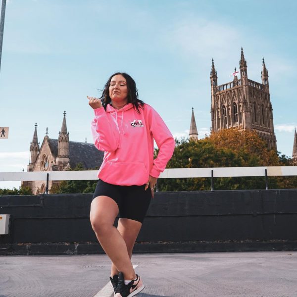 Neon Pink Hoody (Kids)